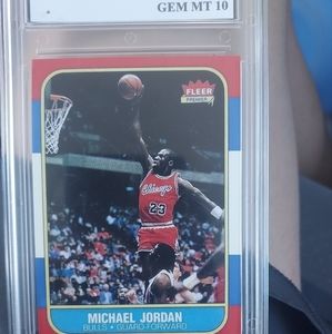Michael Jordan 1986 fleer RC